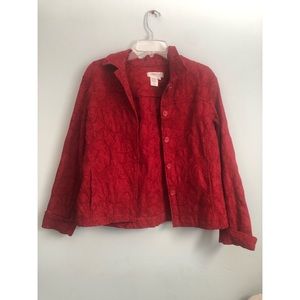 Red Paisley Print Jacket